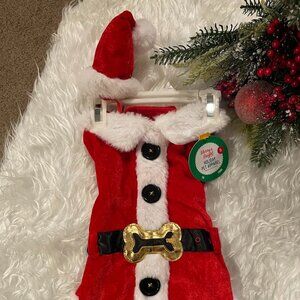 Adorable Santa Outfit with Hat for Dogs!  NWT Size Small